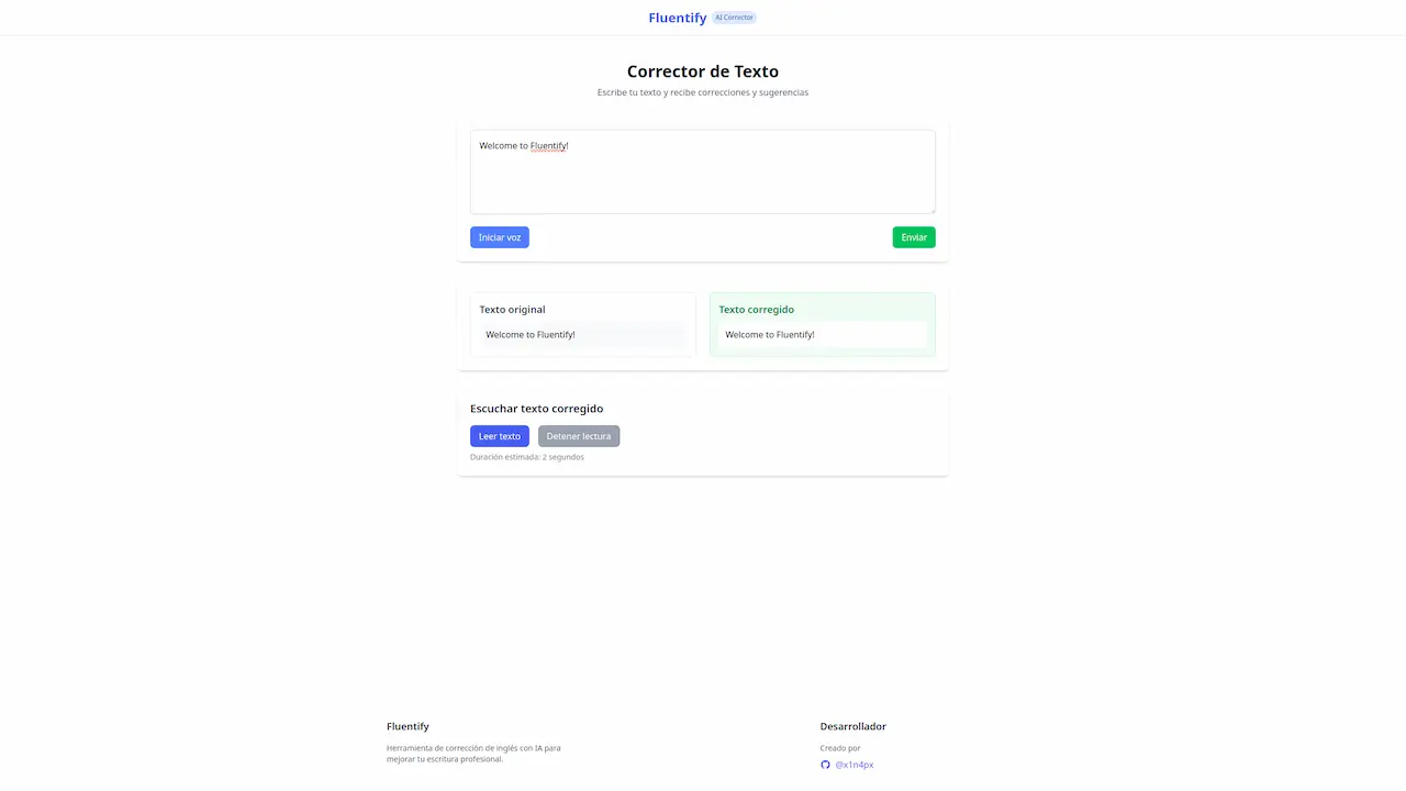 Fluentify - AI Text Corrector
