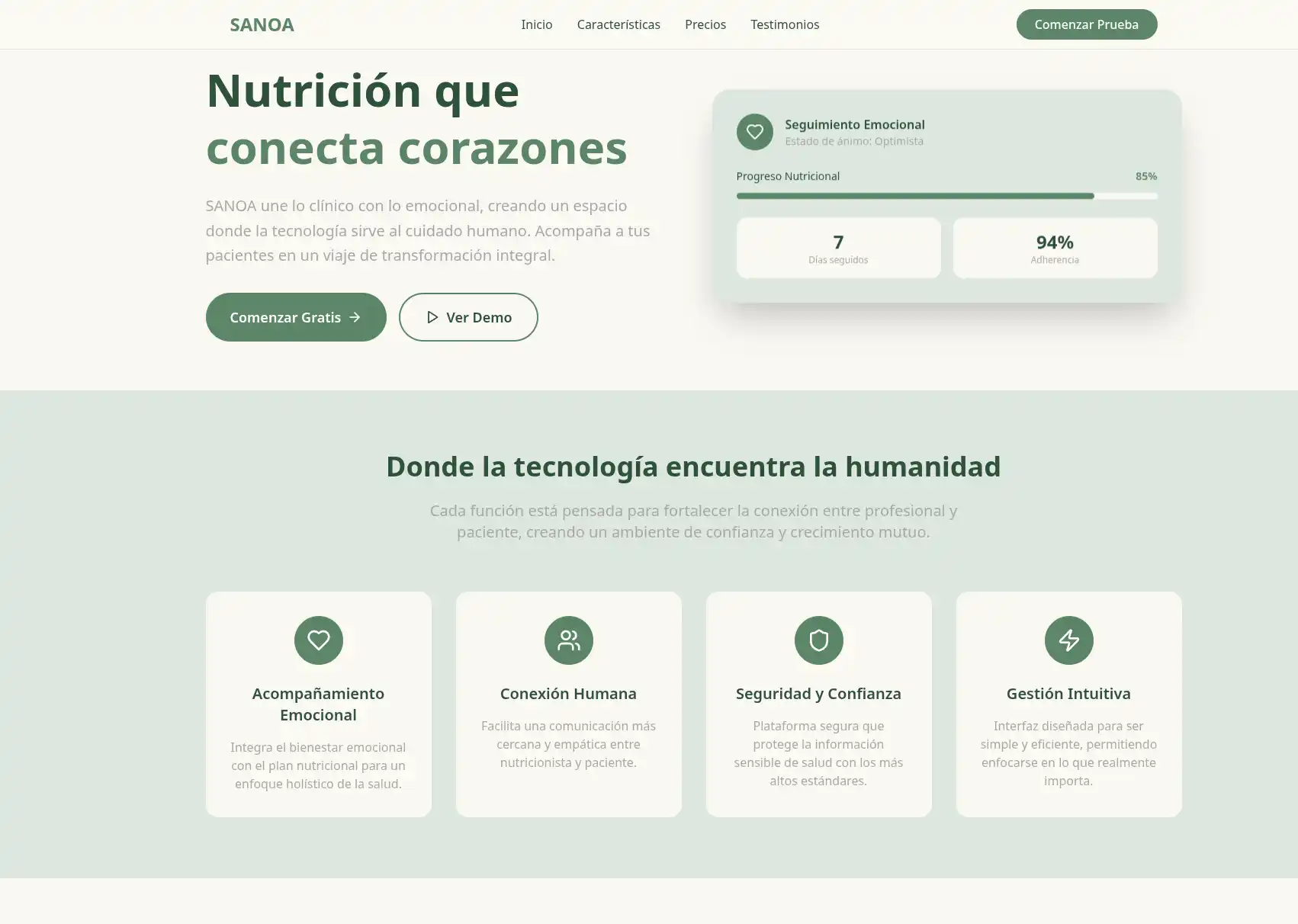 Sanoa - Gestión Integral para Nutricionistas
